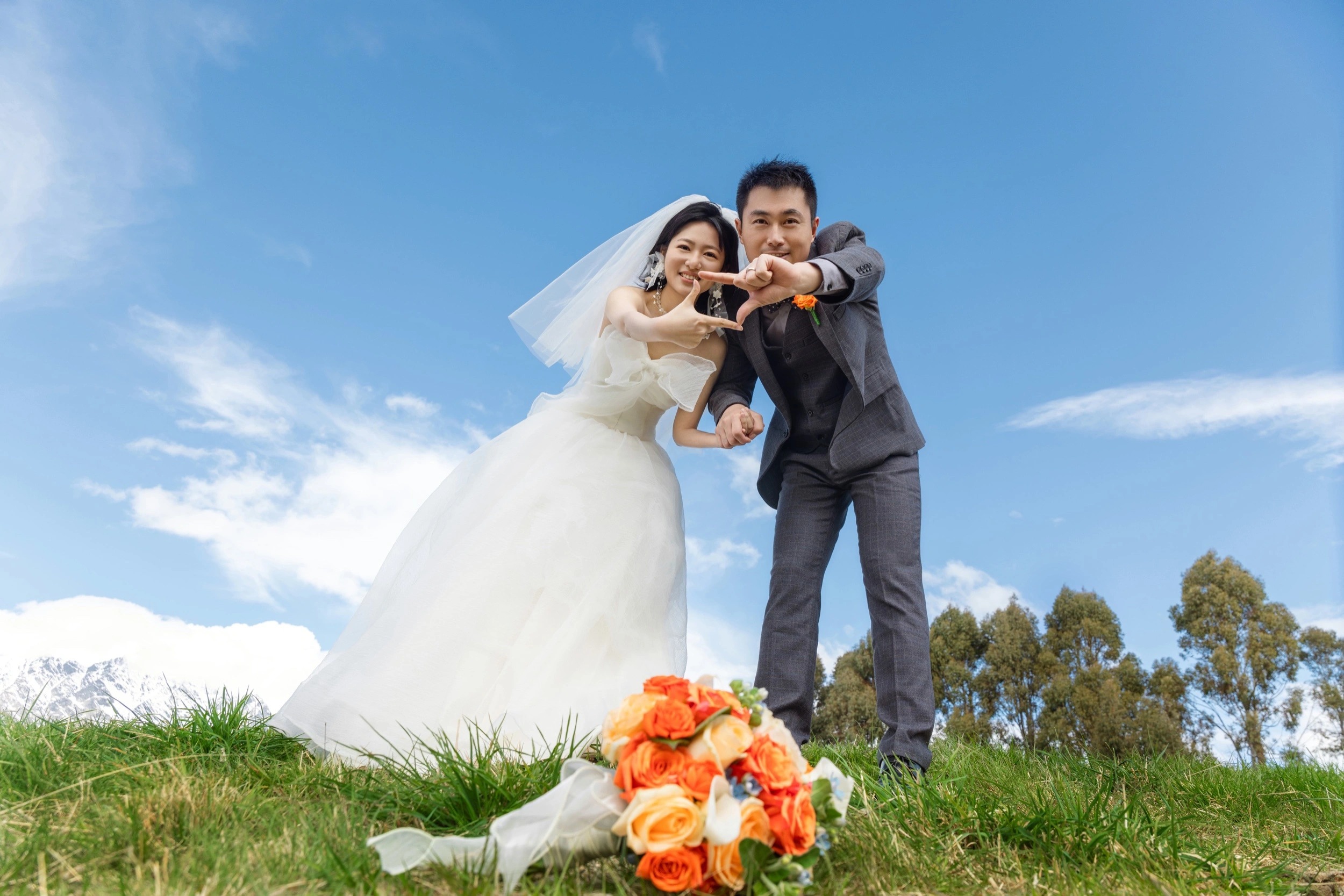 皇后镇峡谷婚礼(外景拍摄)