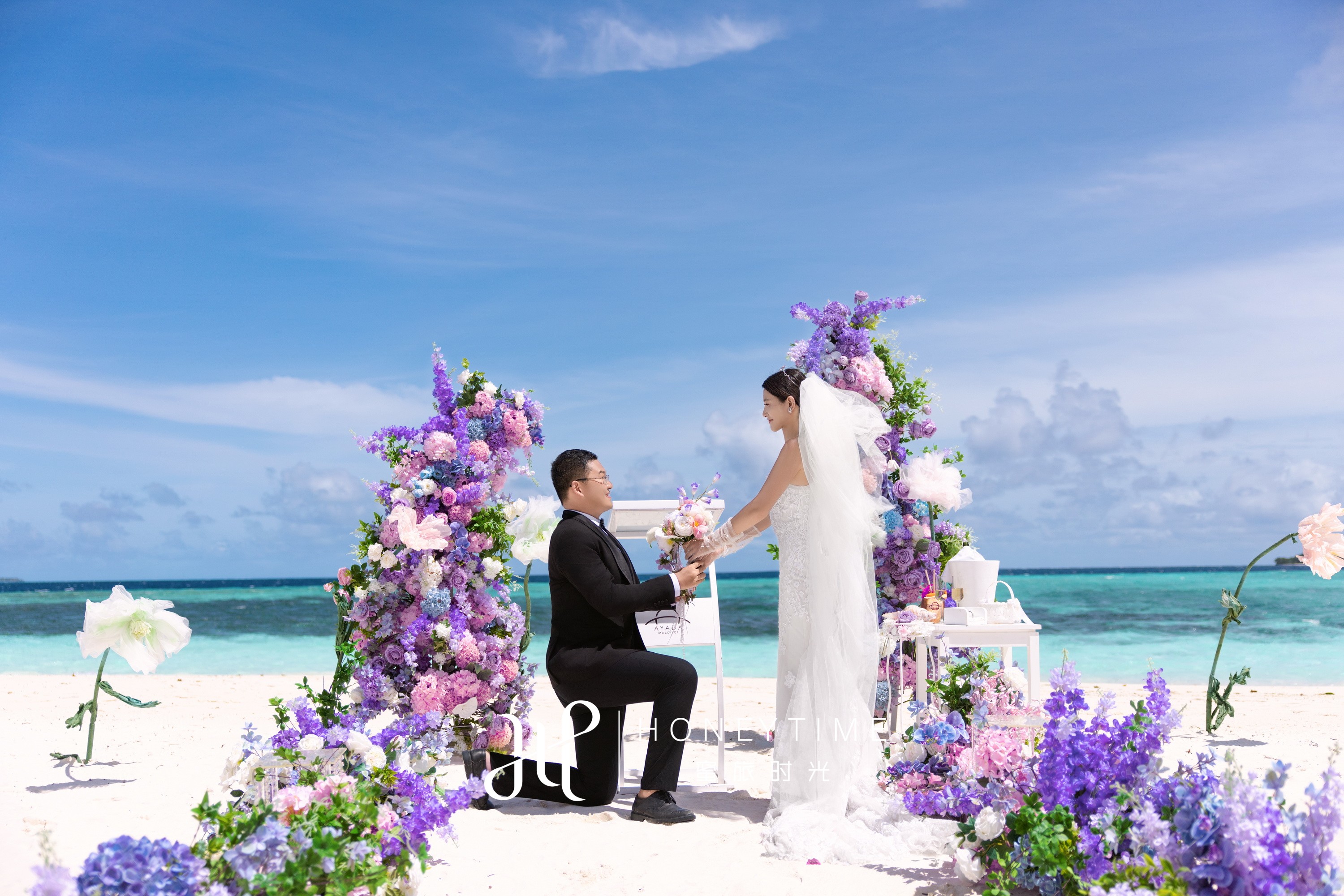 W&L(阿雅达岛紫粉色沙滩婚礼)