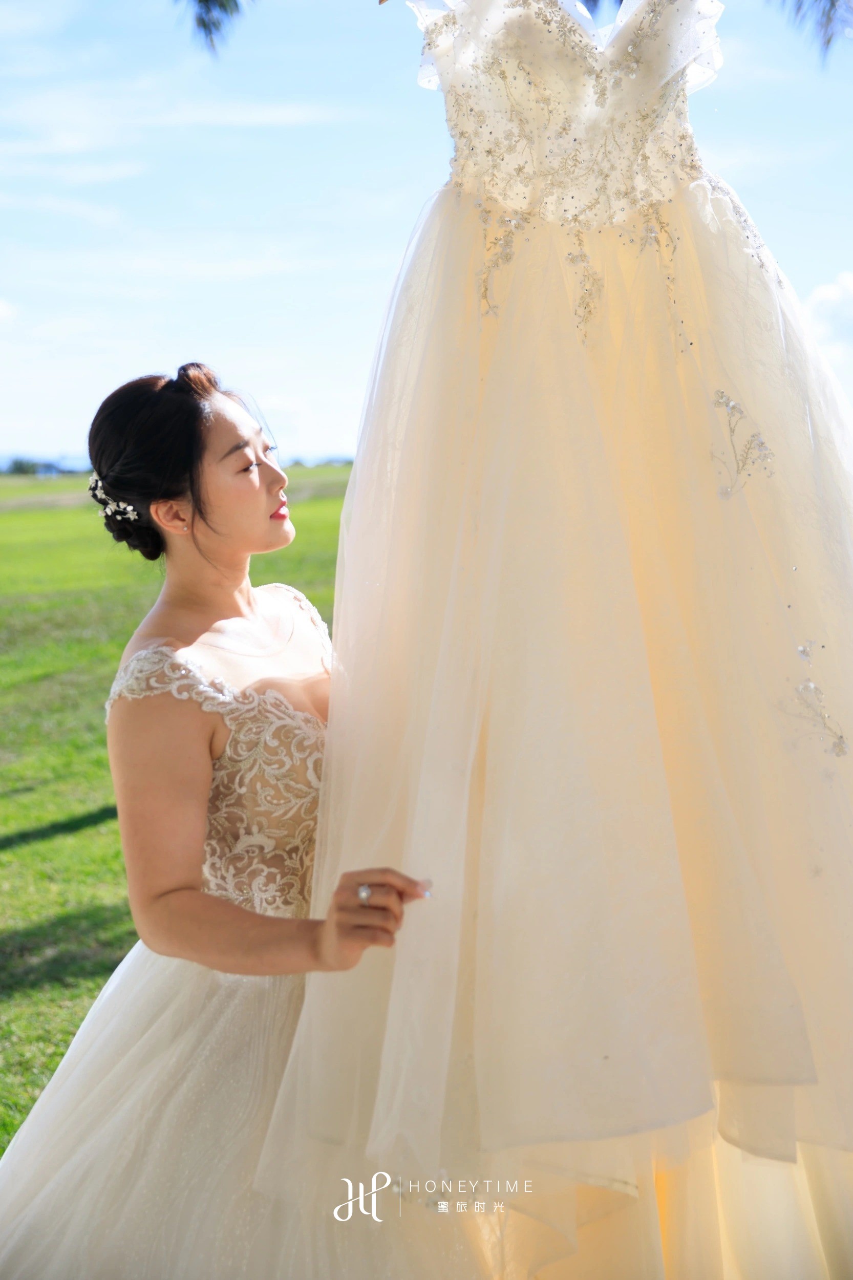 新西兰奥克兰海景高尔夫草坪婚礼(婚前准备)