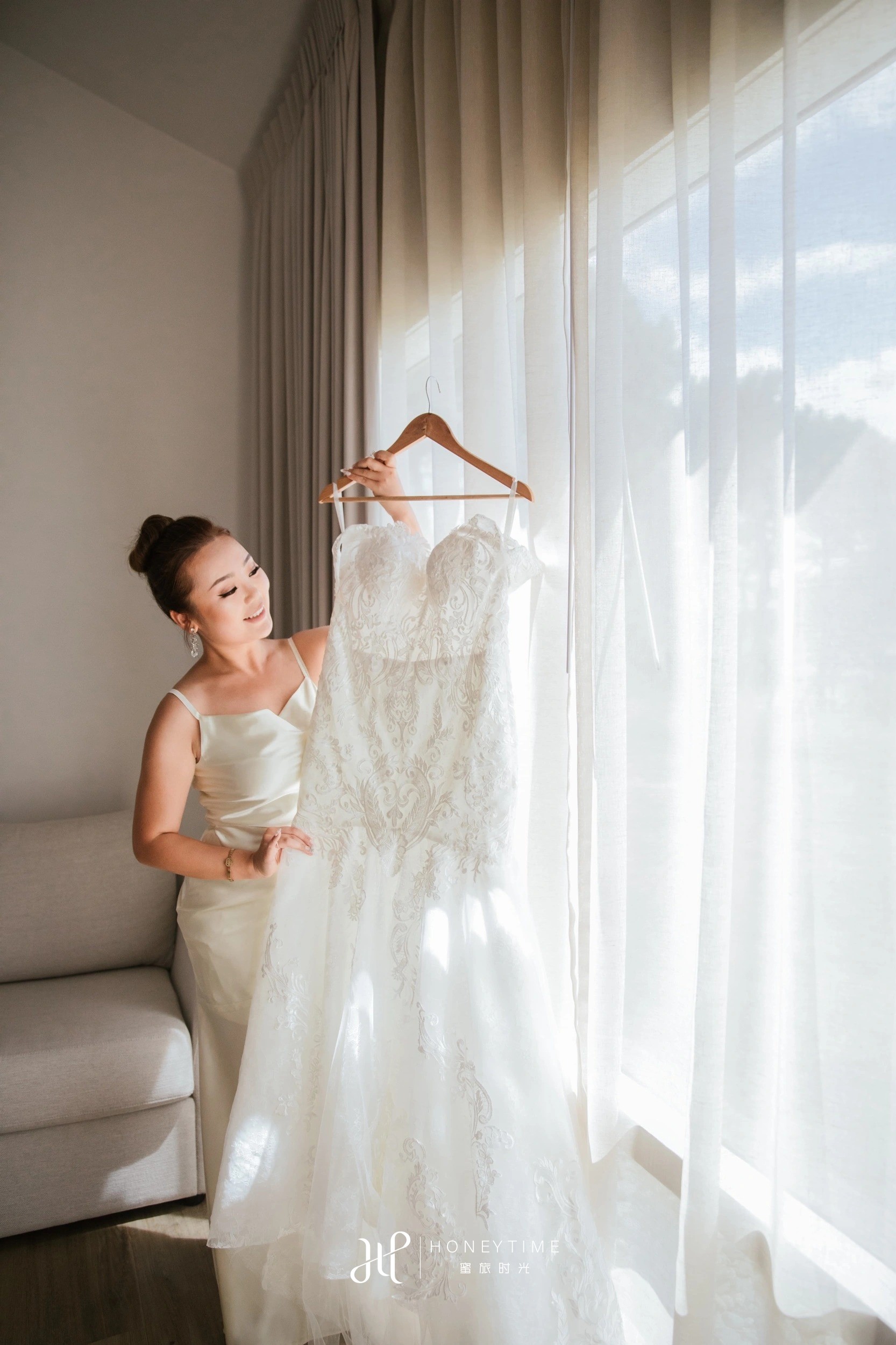 新西兰奥克兰海景高尔夫草坪婚礼(婚前准备)