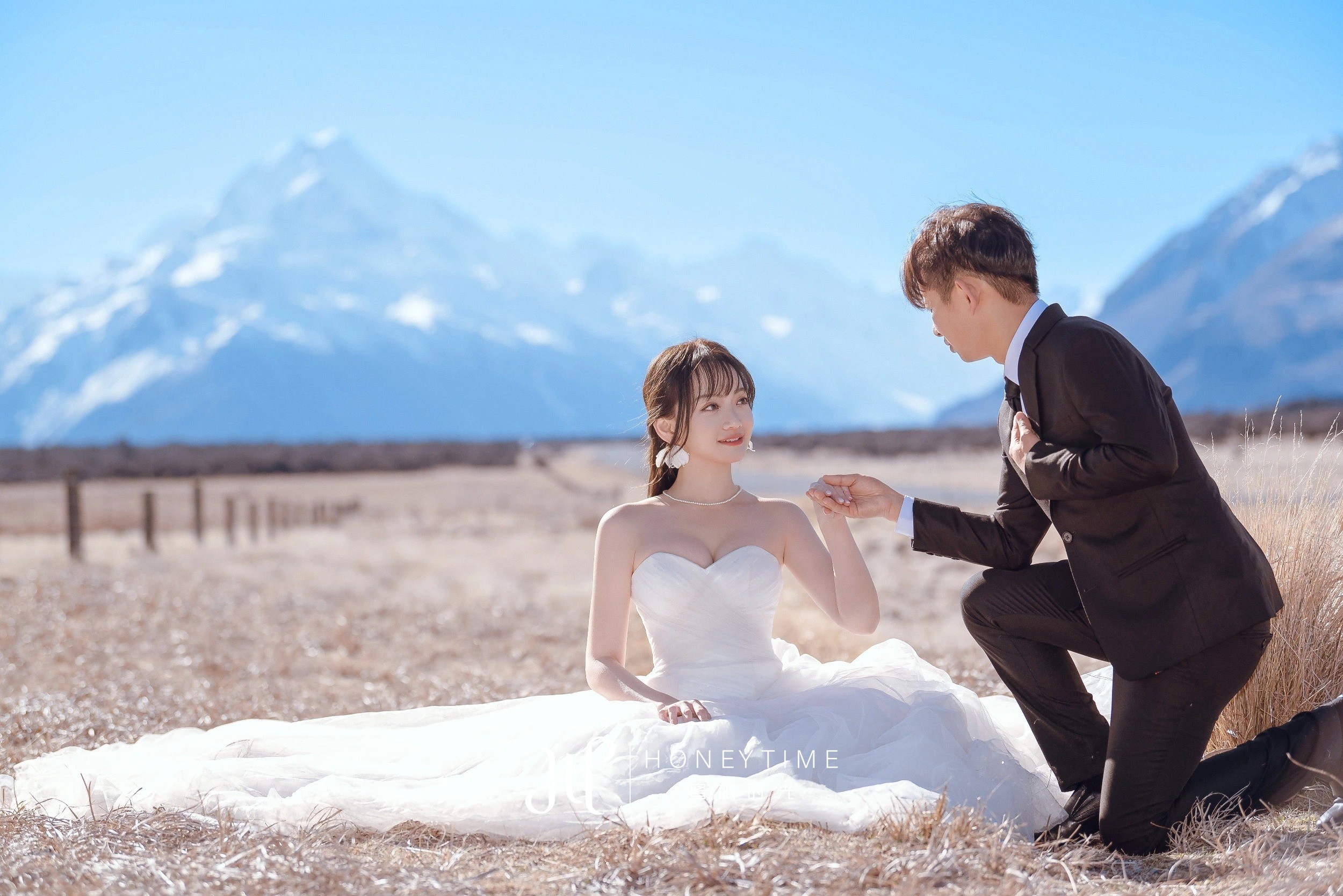 库克雪山直升机婚礼(外景拍摄)