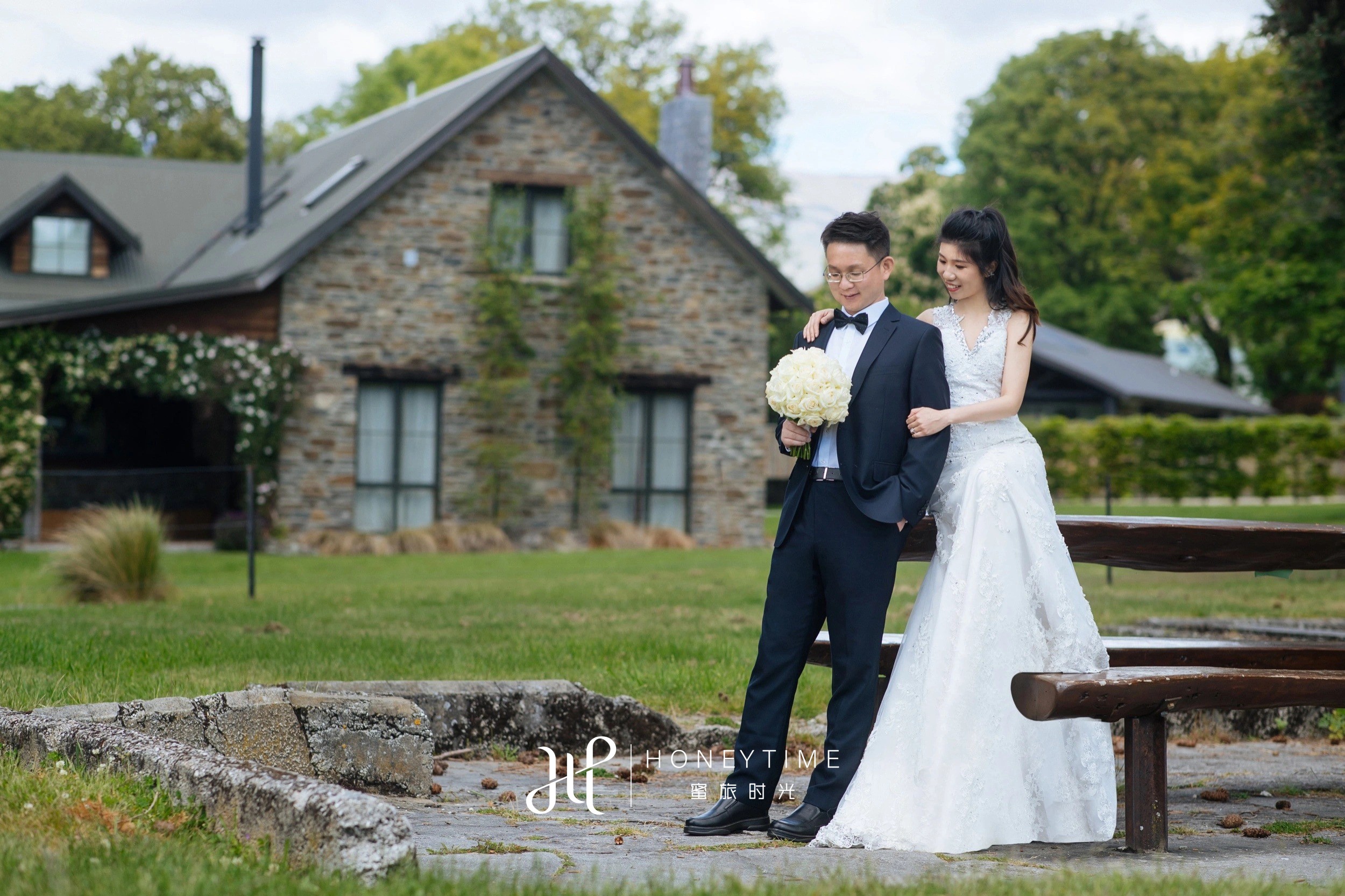 瓦纳卡山顶直升机婚礼(外景拍摄)