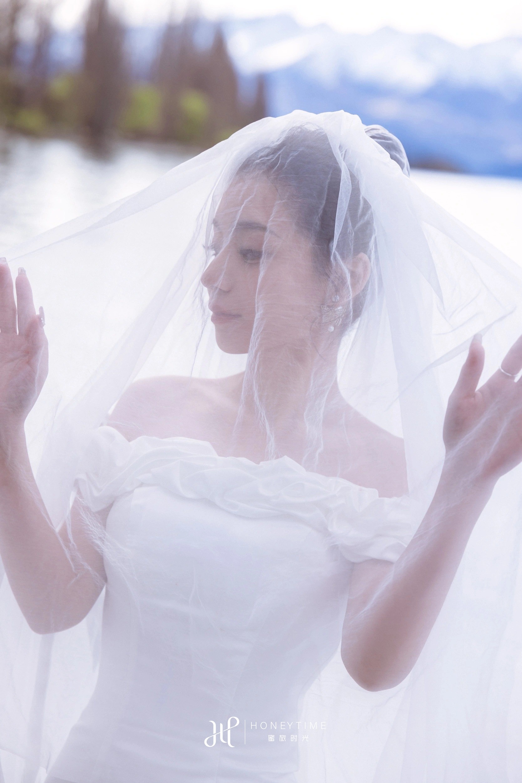 瓦纳卡山顶直升机婚礼(外景拍摄)