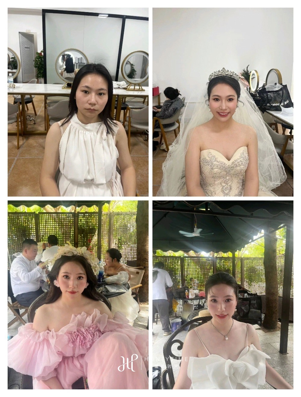 妆效对比