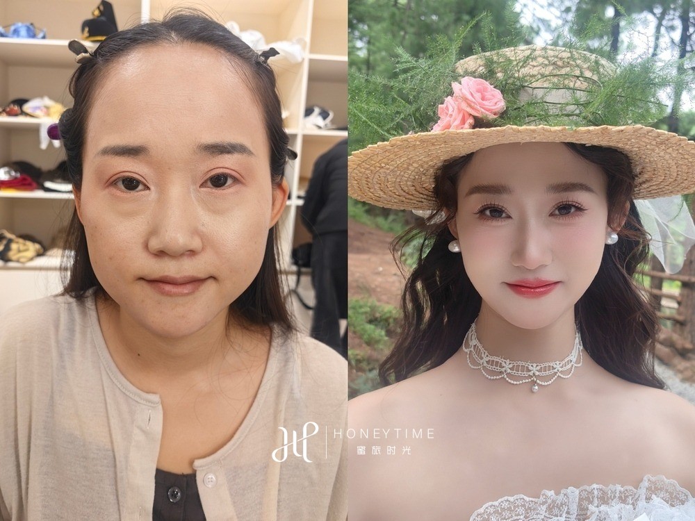 妆造对比
