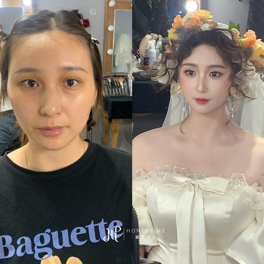 妆造对比