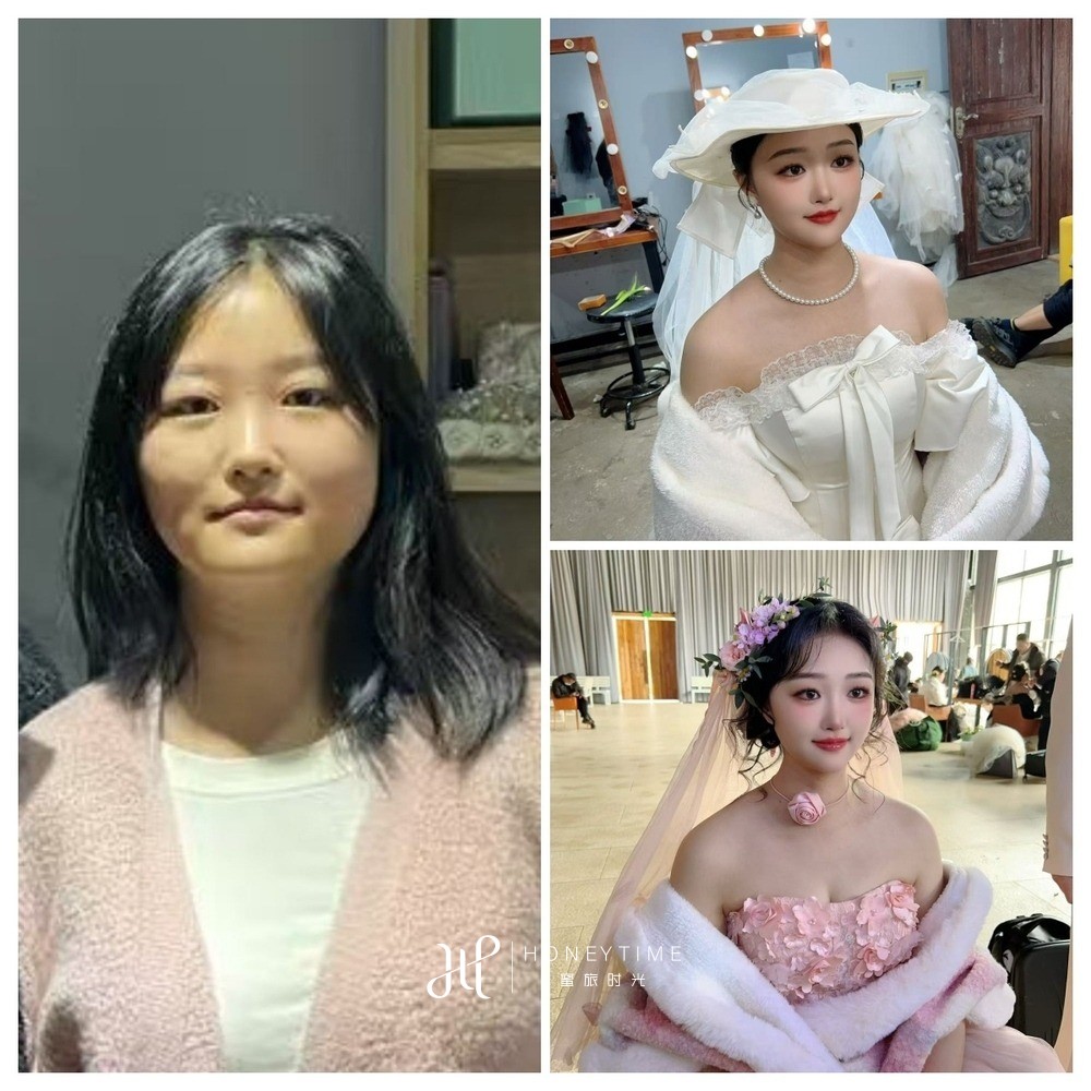 妆造对比
