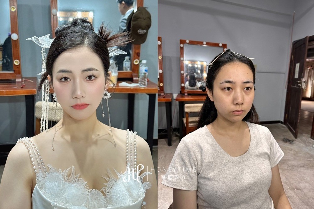 妆造对比