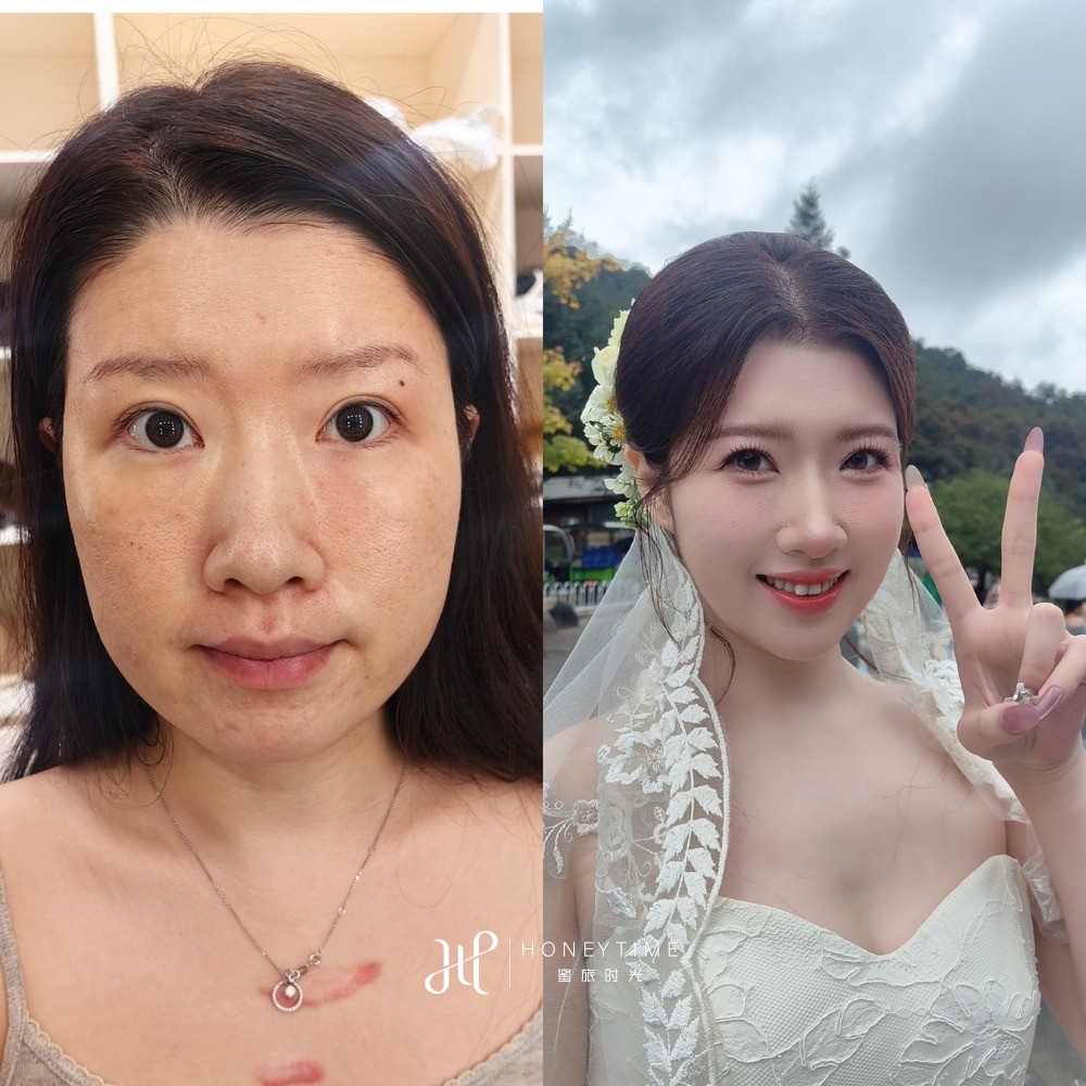 妆造对比