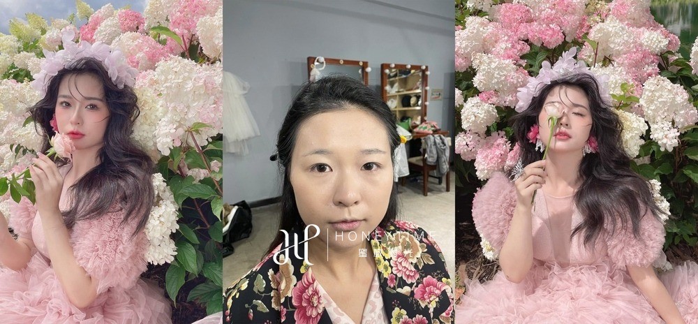 妆造对比