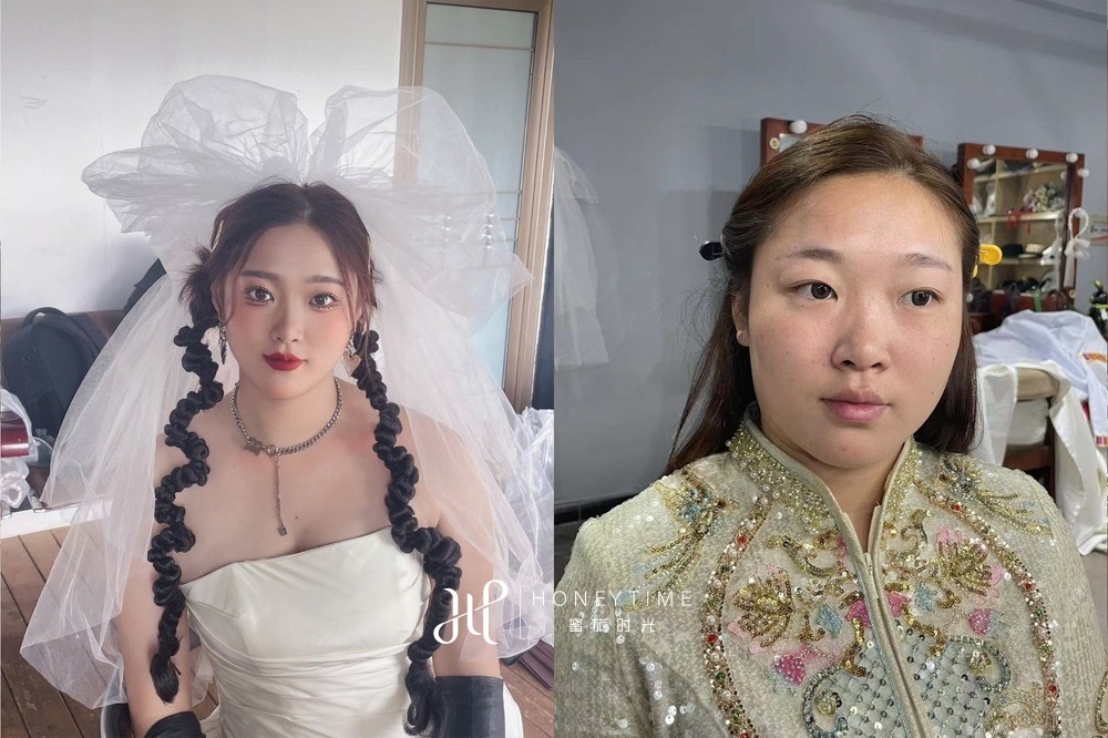 妆造对比