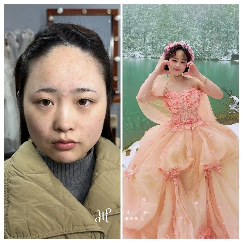 妆造对比