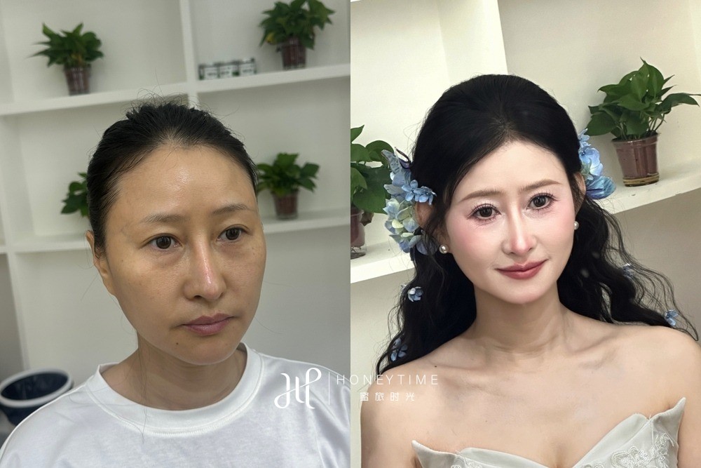 妆造对比
