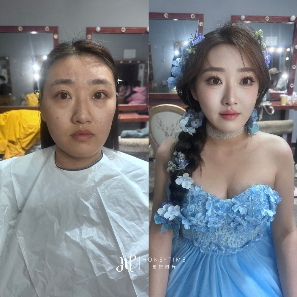 妆造对比