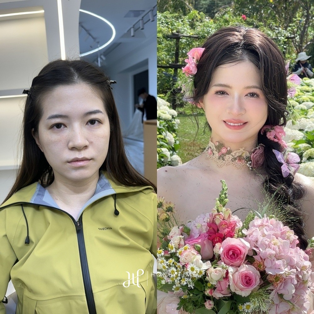 妆造对比