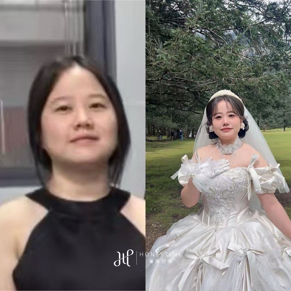 妆造对比