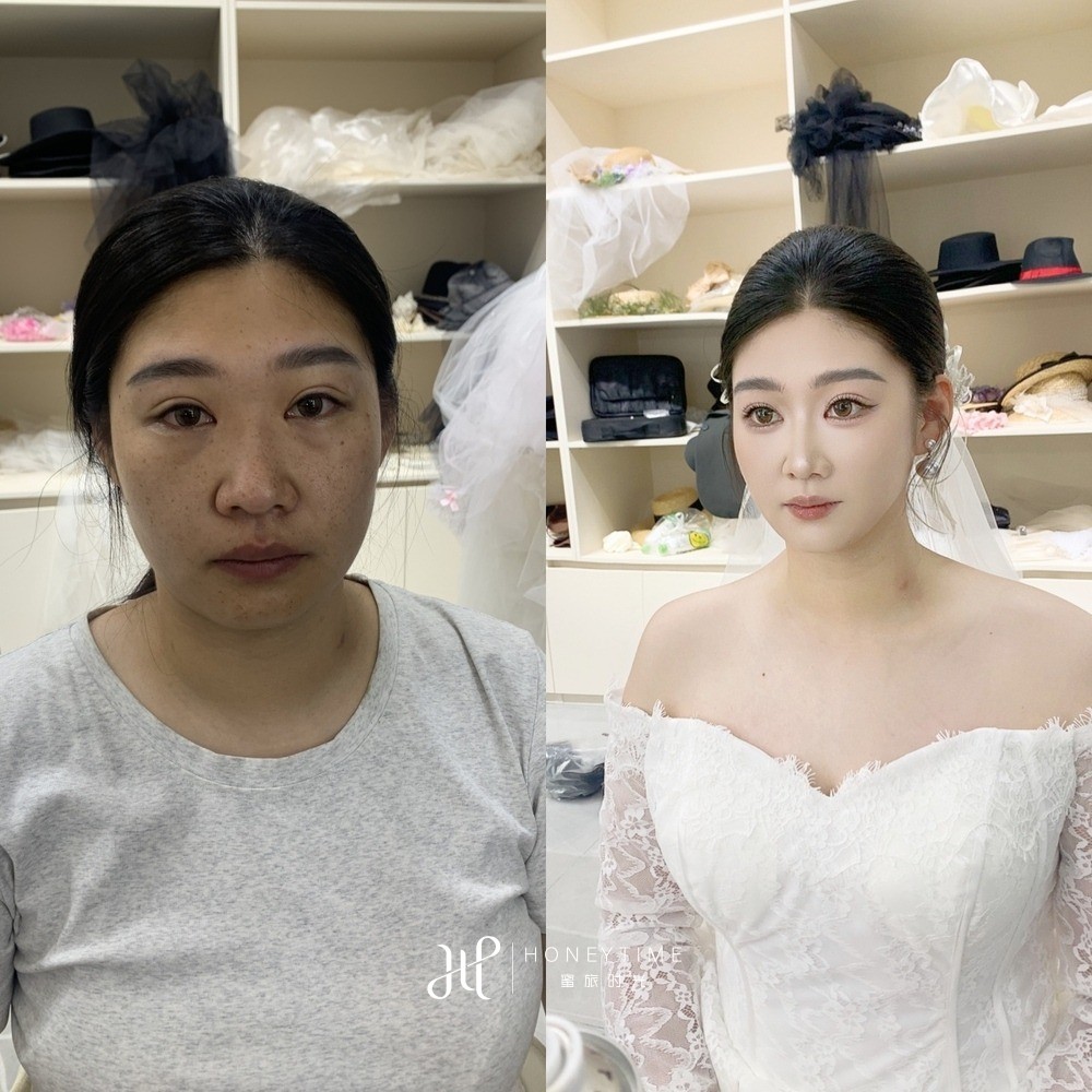 妆造对比
