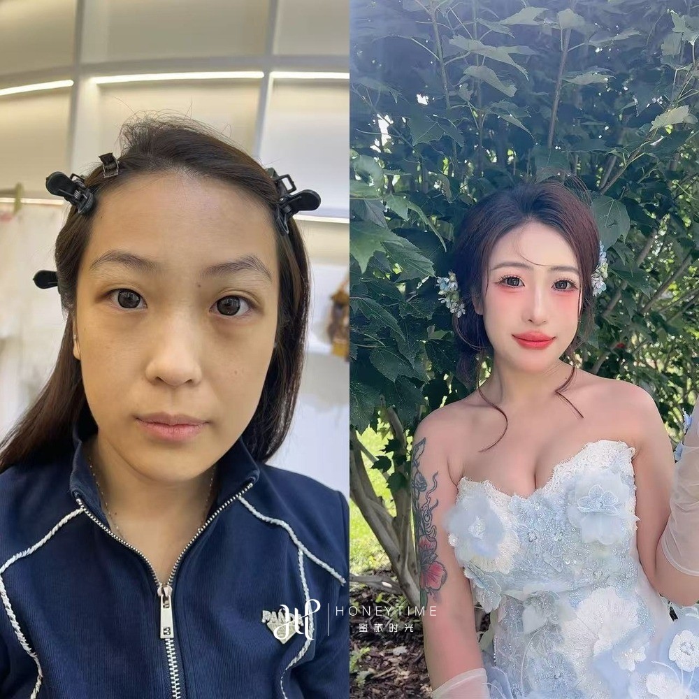 妆造对比