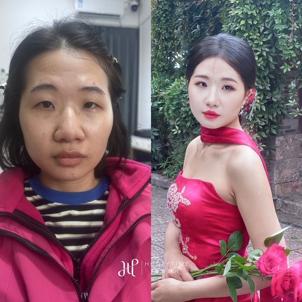 妆造对比
