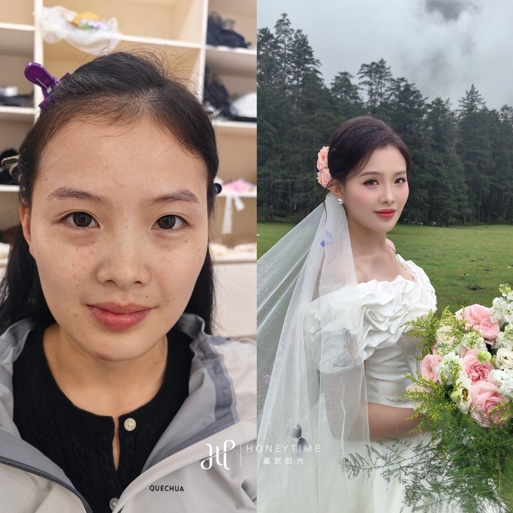 妆造对比