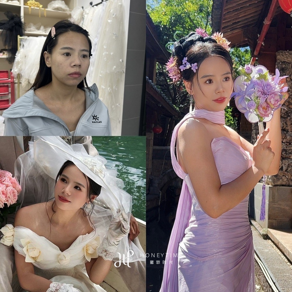 妆造对比