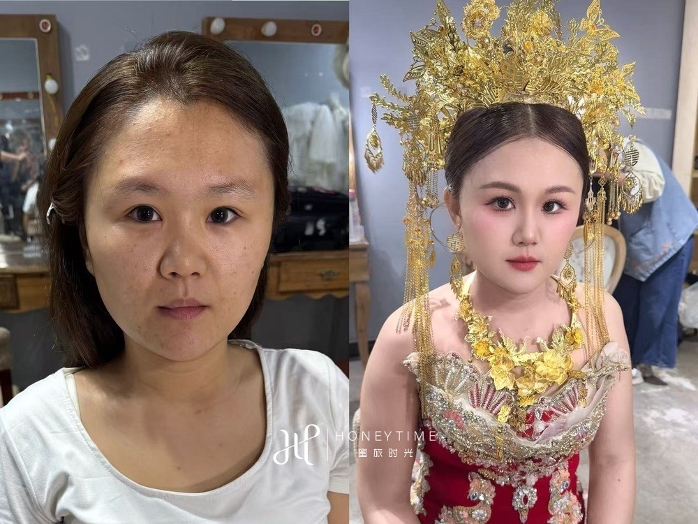 妆造对比