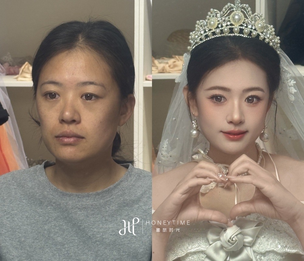 妆造对比