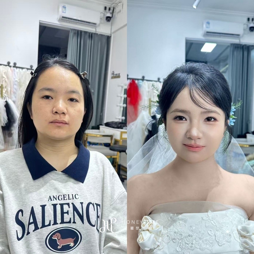 妆造对比