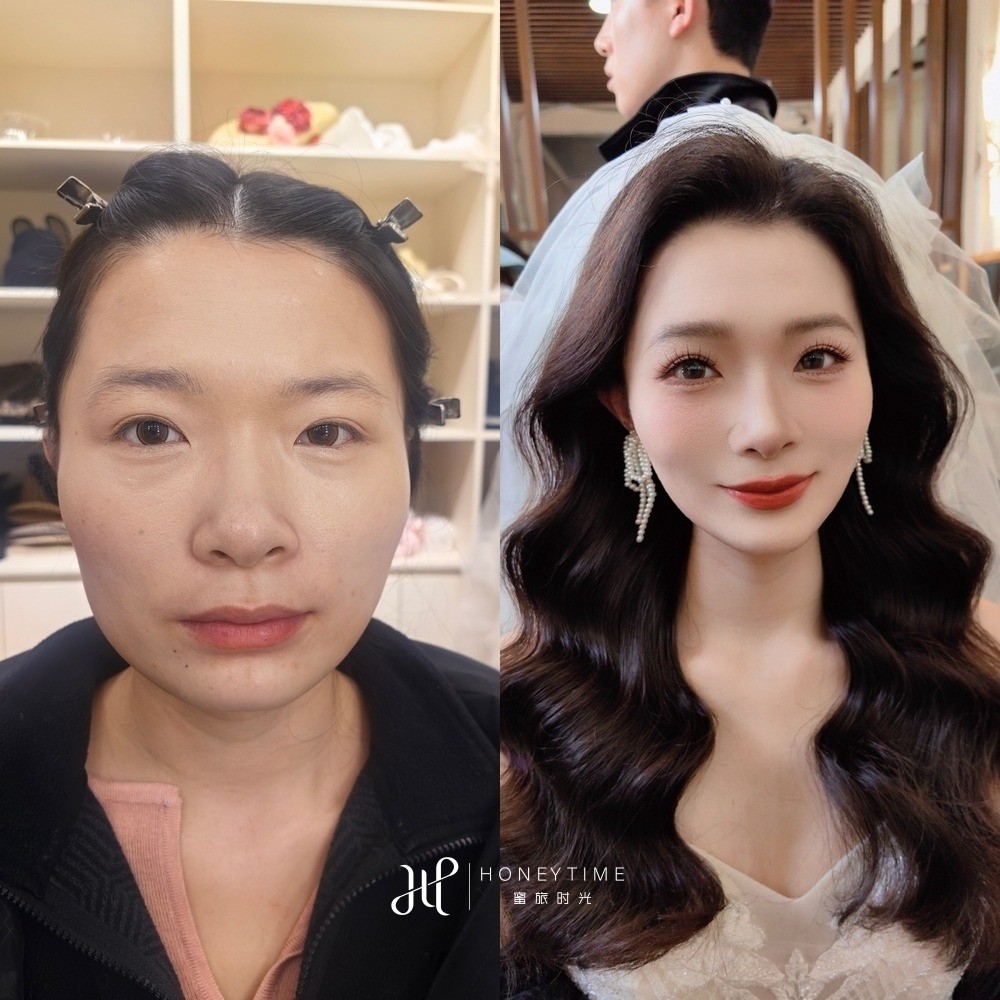 妆造对比