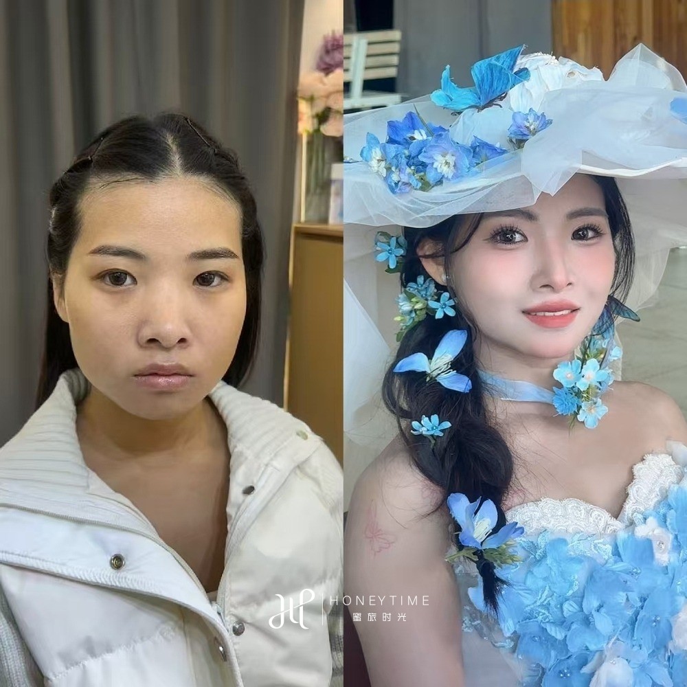 妆造对比