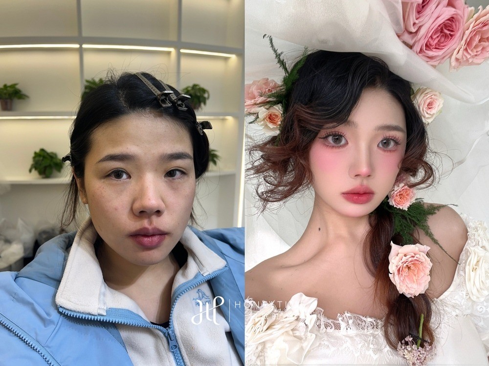 妆造对比