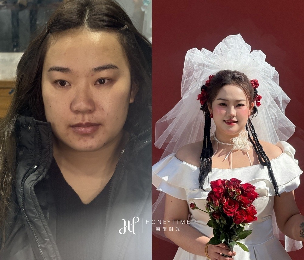 妆造对比