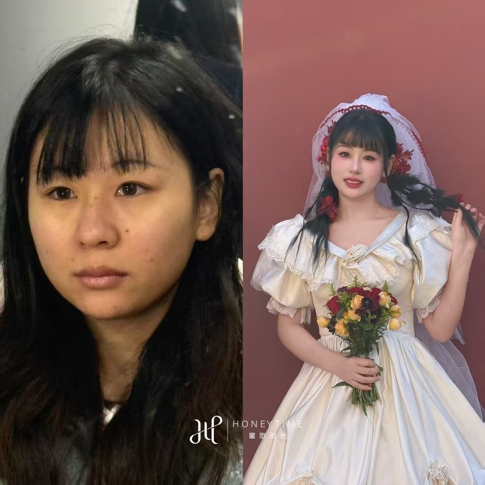妆造对比