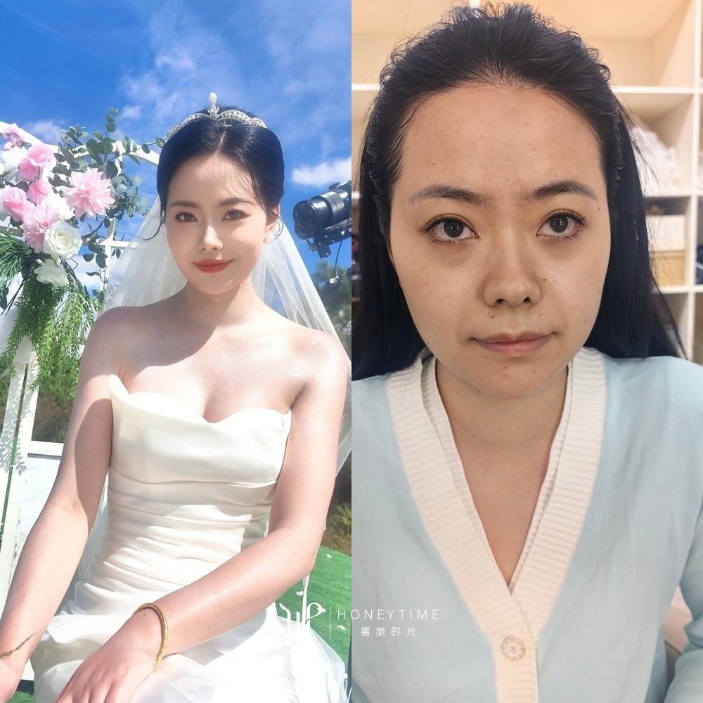 妆造对比
