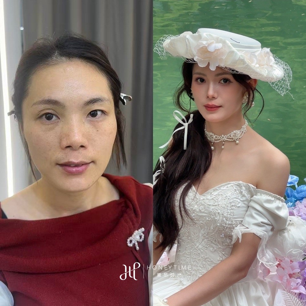 妆造对比