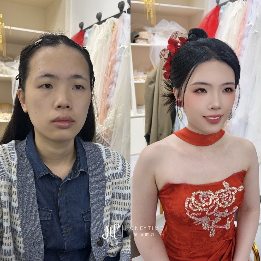 妆造对比