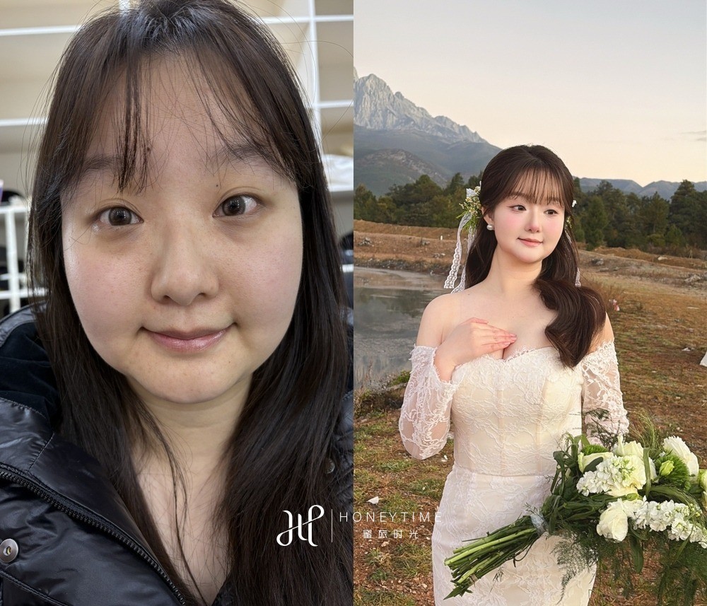 妆造对比