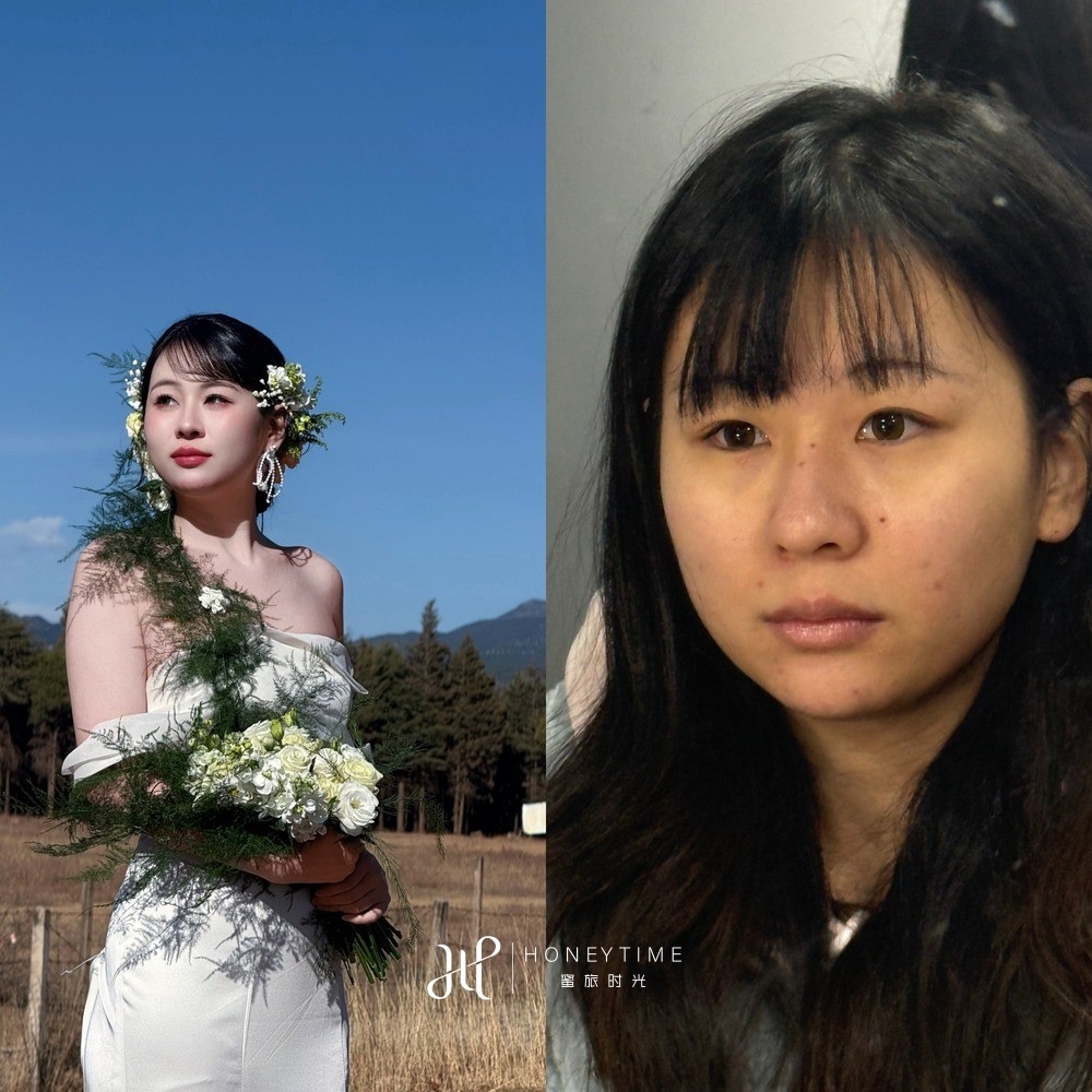 妆造对比