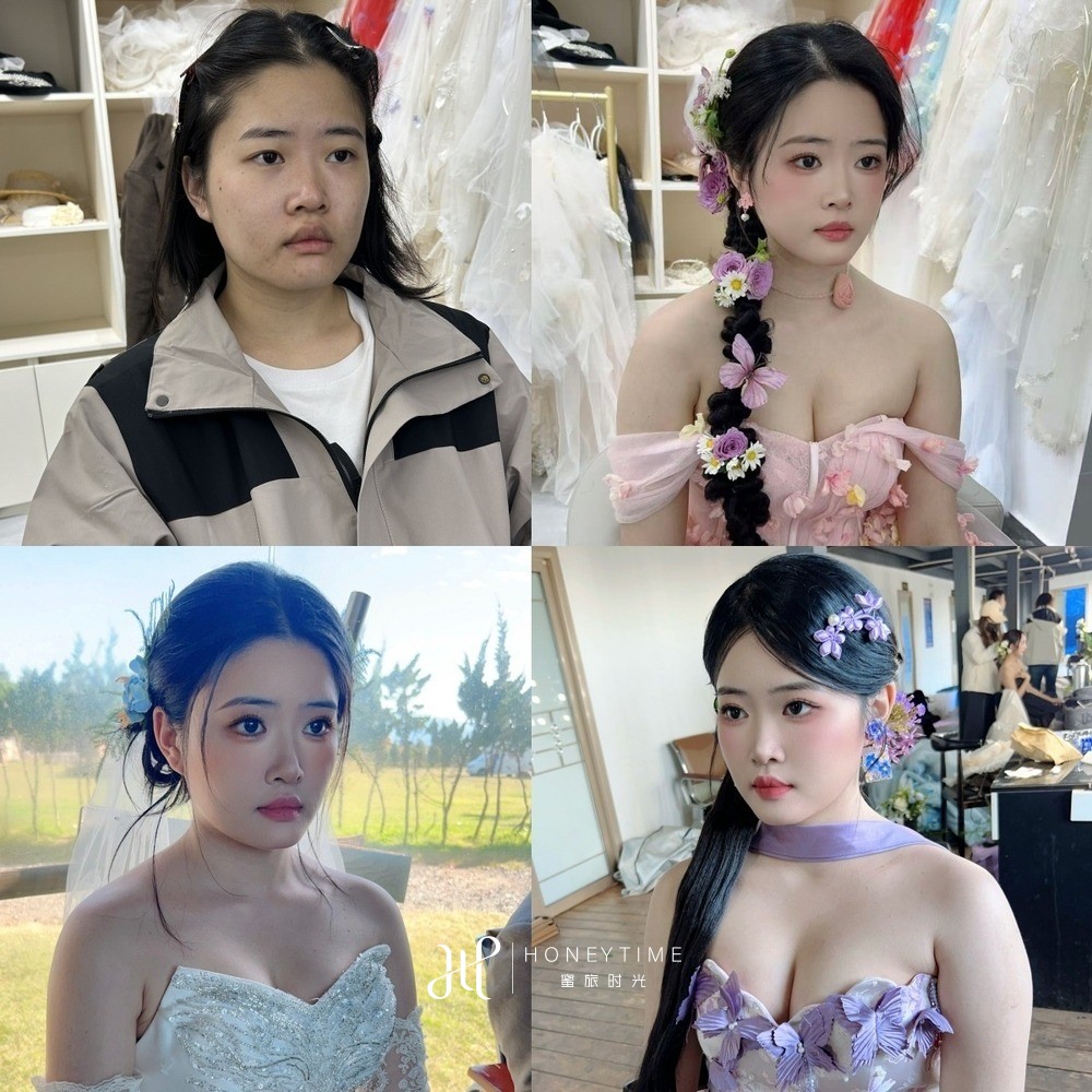 妆造对比