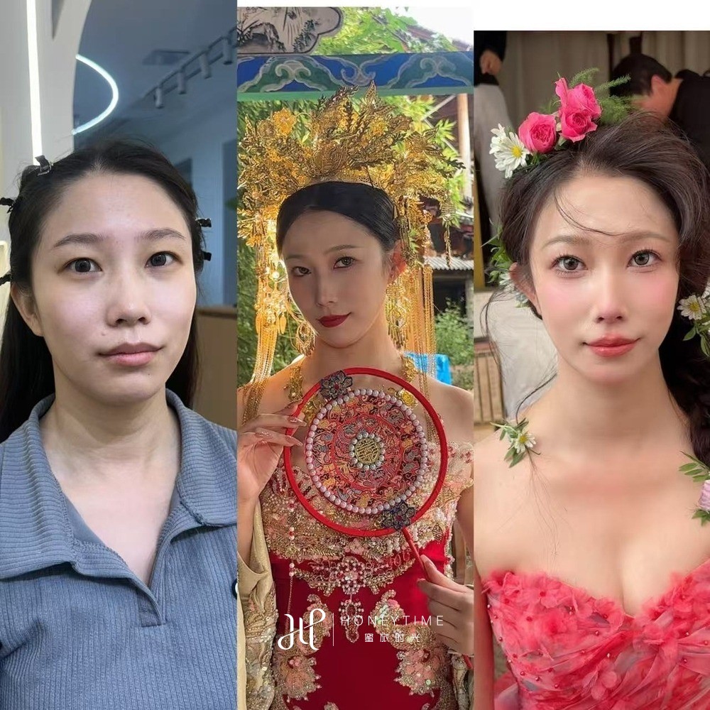 妆造对比