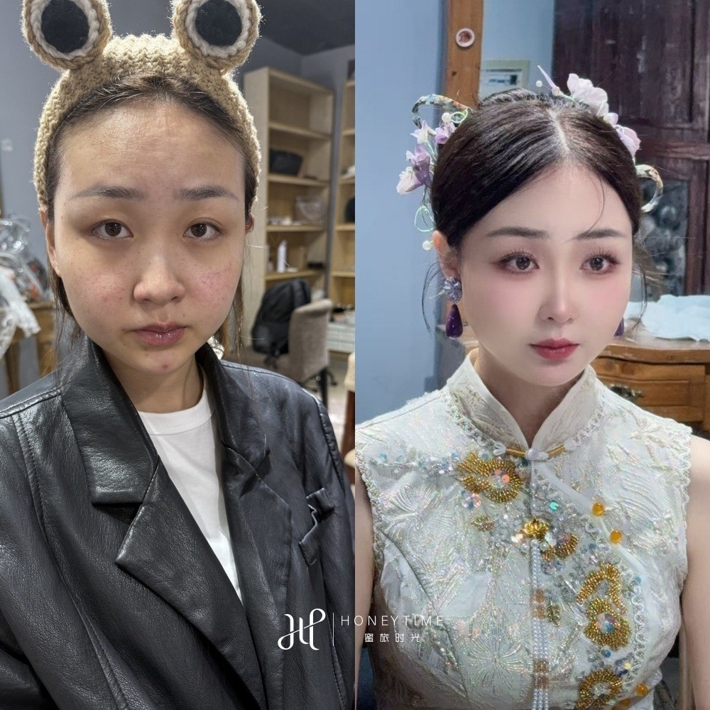 妆造对比