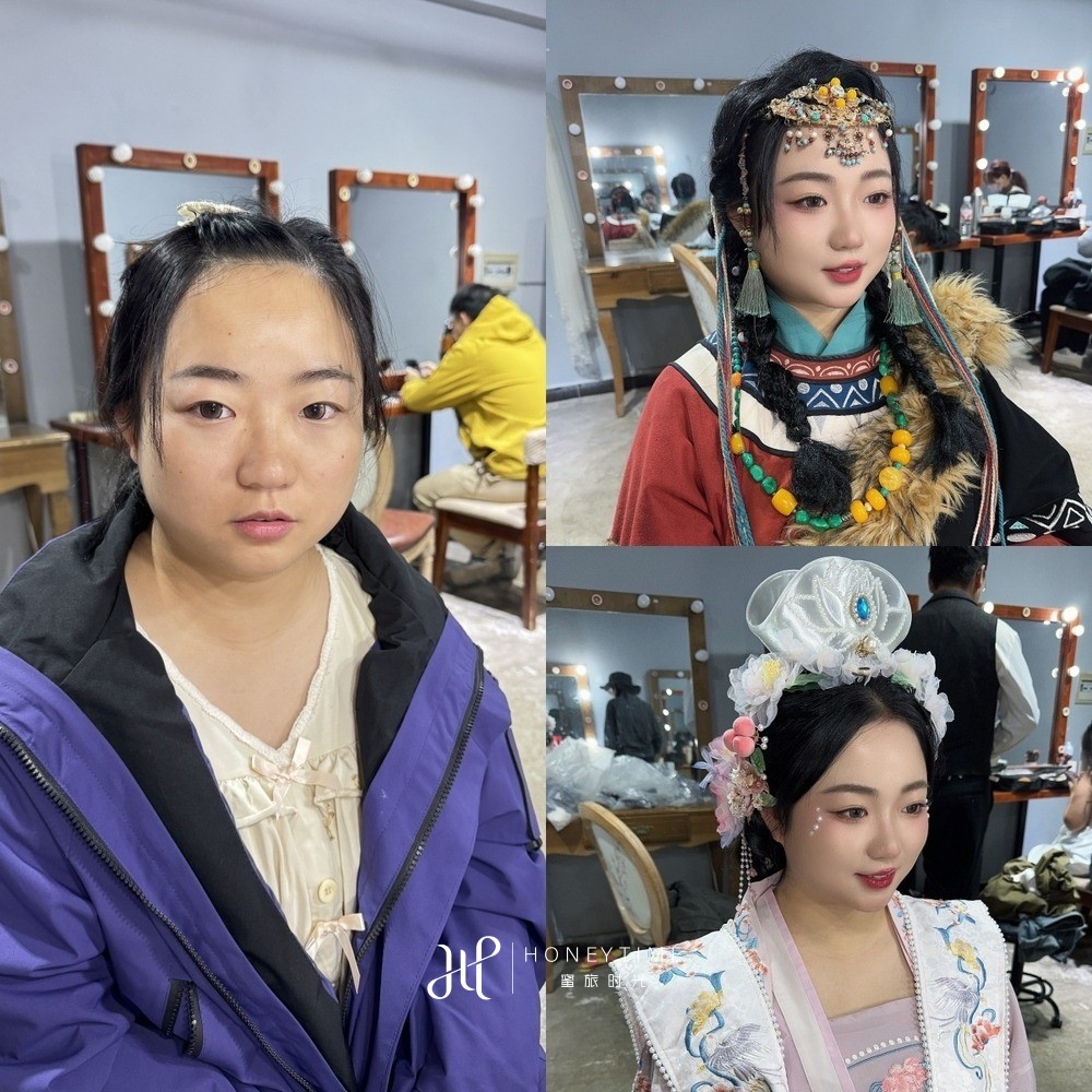 妆造对比