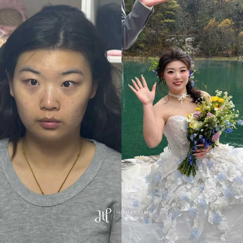 妆造对比