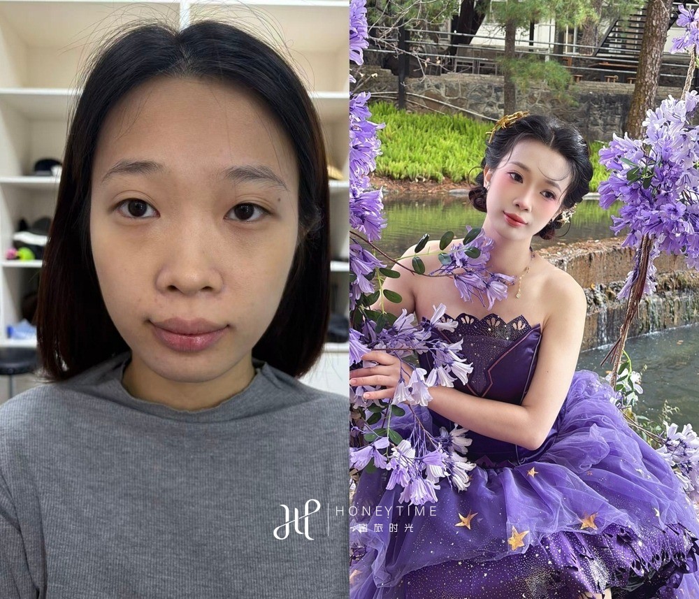 妆造对比