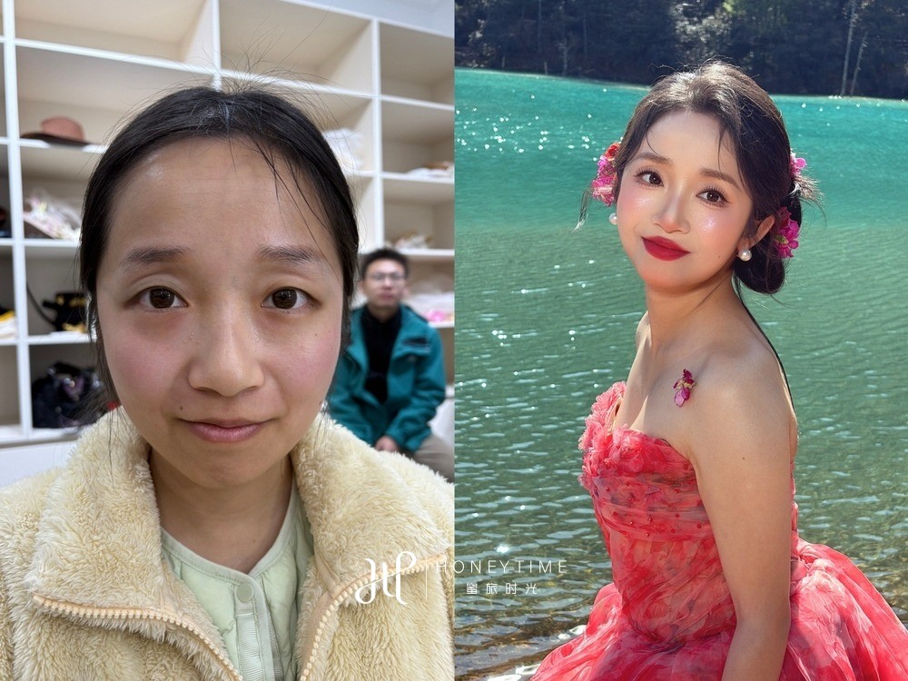 妆造对比