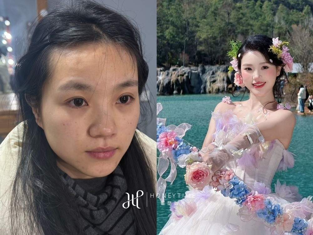 妆造对比