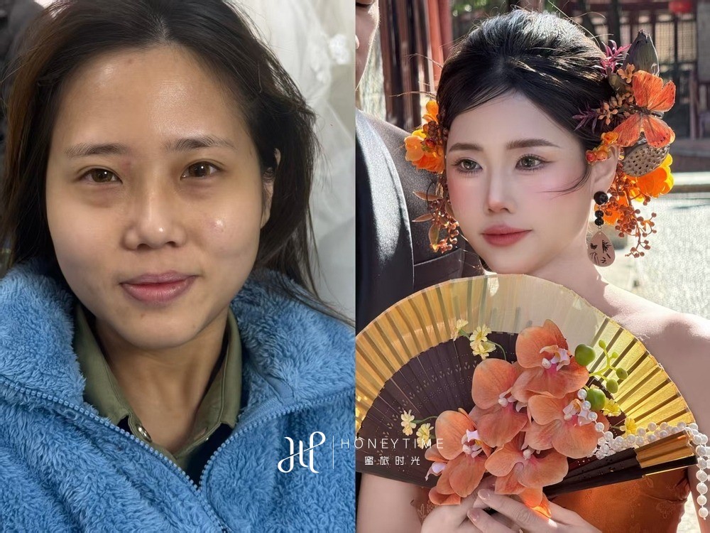 妆造对比