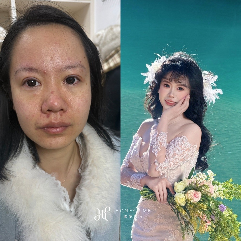 妆造对比